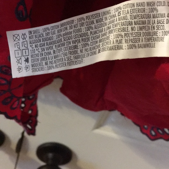 Forever 21 Embroidered Red Dress - Picture 4 of 7